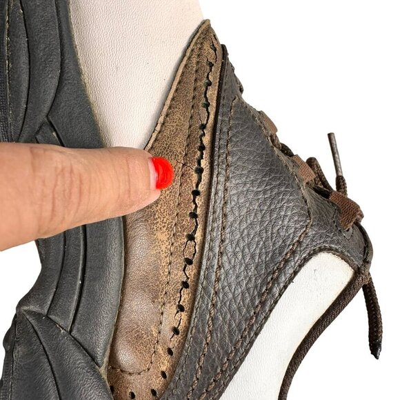 FootJoy Golf Shoes‎ Mens Brown White Saddle Oxford DryJoys Spikes Size 9.5 - Picture 9 of 12